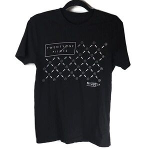 Twentyone Pilots Black Short Sleeve Graphic Tee